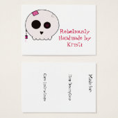 Skully Crafter Hang Label Visitekaartjes (Voorkant /achterkant)