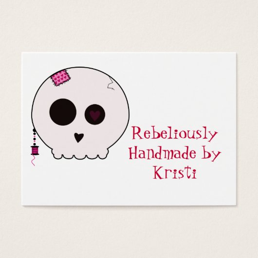 Skully Crafter Hang Label Visitekaartjes (Voorkant)