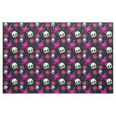 Skully (Hot Pink) Stof (Fat Quarter)