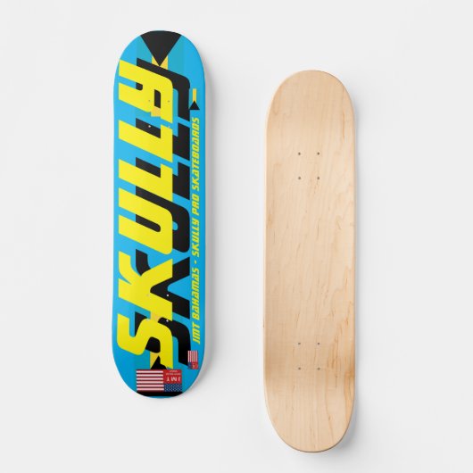 SKULLY JMT ST.LUCIA 7 3/4" Skateboard Deck (Voorkant)