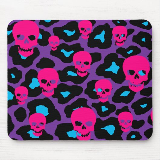 Skully Leopard Muismat (Voorkant)