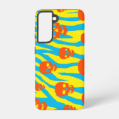 Skully Mod Zebra Samsung Galaxy Hoesje (Achterkant)