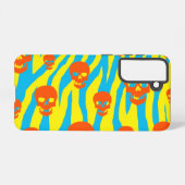 Skully Mod Zebra Samsung Galaxy Hoesje (Achterkant horizontaal)