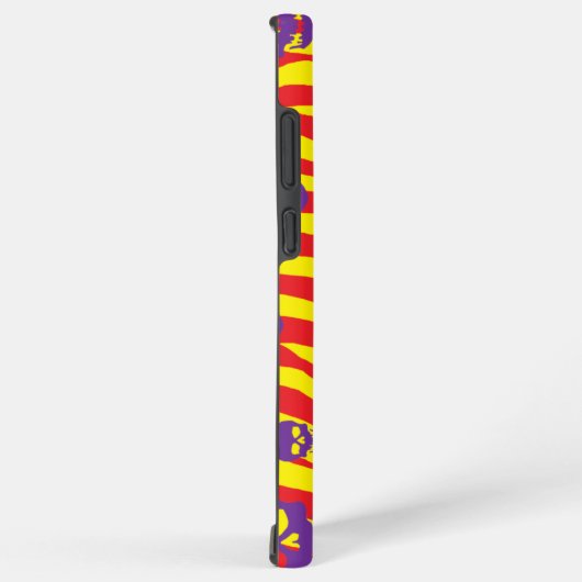 Skully Mod Zebra Samsung Galaxy Hoesje (Rechterkant)