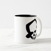 Skully Mug Tweekleurige Koffiemok (Voorkant rechts)