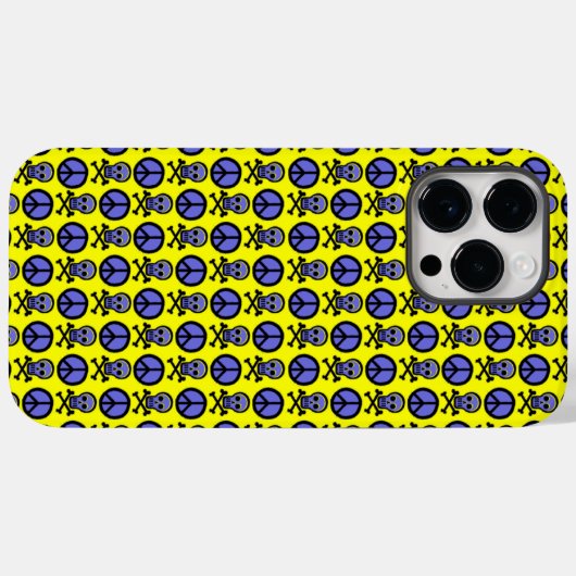 Skully Peace Case-Mate iPhone Case (Achterkant (horizontaal))