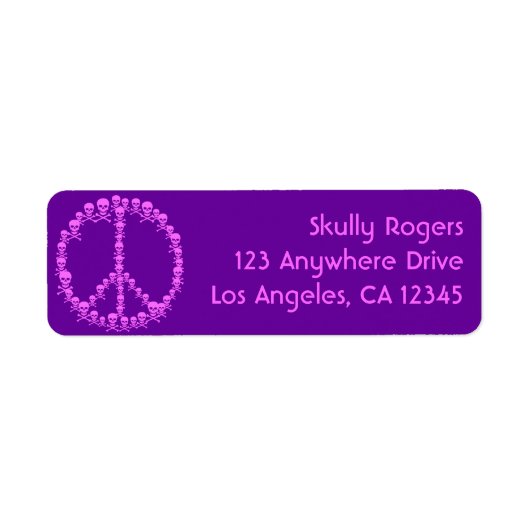 Skully Peace Etiket (Voorkant)