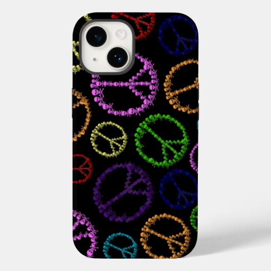 Skully Peace Sign Case-Mate iPhone Case (Achterkant)