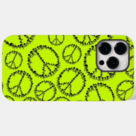Skully Peace Sign Case-Mate iPhone Case (Achterkant (horizontaal))
