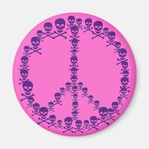 Skully Peace Sign Magneet