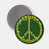 Skully Peace Sign Magneet (Voorkant / Achterkant)