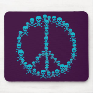 Skully Peace Sign Muismat