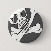 Skully Pin Ronde Button 5,7 Cm (Voorkant)