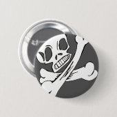 Skully Pin Ronde Button 5,7 Cm (Voorkant /achterkant)