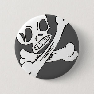 Skully Pin Ronde Button 5,7 Cm