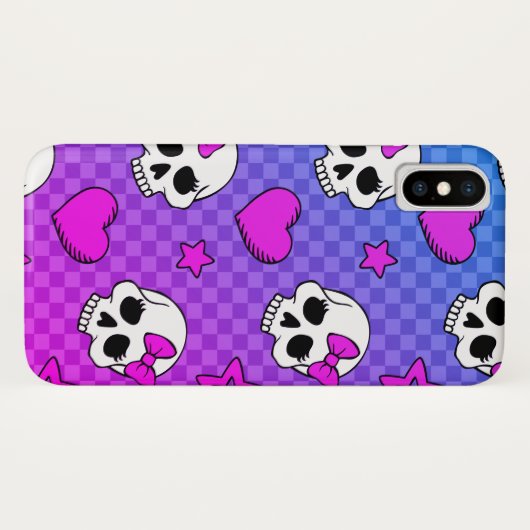 Skully Pop Kawaii Case-Mate iPhone Case (Achterkant (horizontaal))