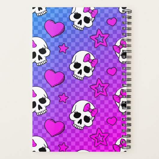 Skully Pop Kawaii Planner (Achterkant)