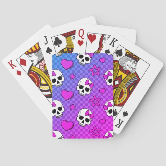 Skully Pop Kawaii Pokerkaarten (Achterkant)