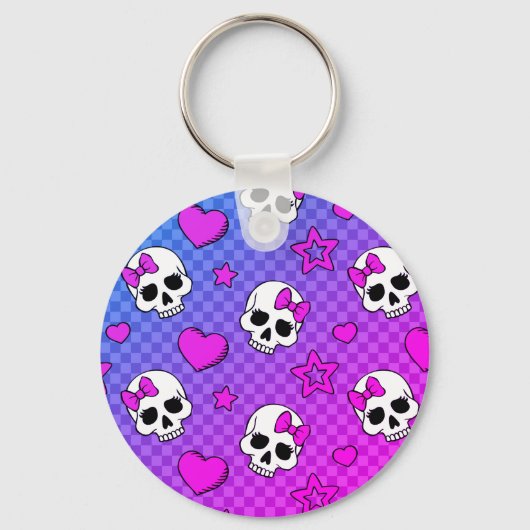 Skully Pop Kawaii Sleutelhanger (Voorkant)