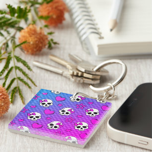 Skully Pop Kawaii Sleutelhanger