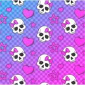 Skully Pop Kawaii Sticker (Voorkant)