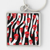 Skully Pop Zebra Sleutelhanger (Voorkant)