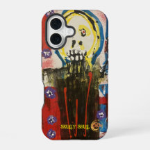 Skully Skull IPhone 16 Hoesje