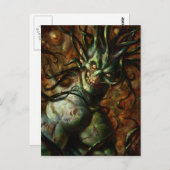 Skully Tentacle Head Briefkaart (Voorkant / Achterkant)