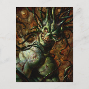 Skully Tentacle Head Briefkaart