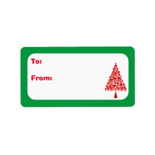 Skully Xmas Tree Etiket