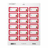 Skully Xmas Tree Etiket (Full Sheet)