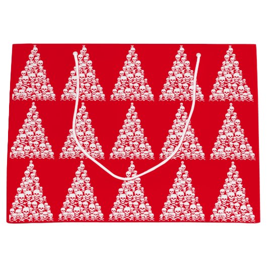 Skully Xmas Tree Large Cadeautasje (Voorkant)