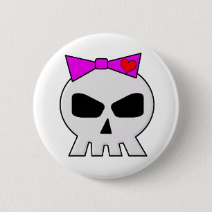 SkullyBow-220 Ronde Button 5,7 Cm
