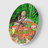 Skully's Cajun hete bubbelbad muurklok Grote Klok (Hoek)