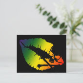 skullz en lippen. briefkaart (Staand voorkant)