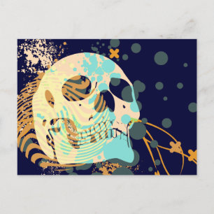 skullz. omhoog met bellen. briefkaart