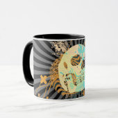 skullz. omhoog met bellen. mok (Voorkant links)
