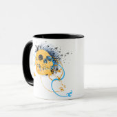 skullz. omhoog verdraaide pijlen. mok (Voorkant links)