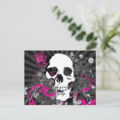 skullz. rechte verdraaide pijlen. briefkaart (Staand voorkant)
