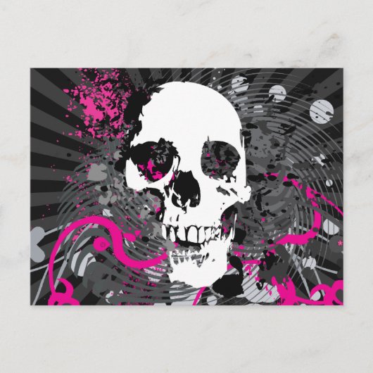 skullz. rechte verdraaide pijlen. briefkaart (Voorkant)