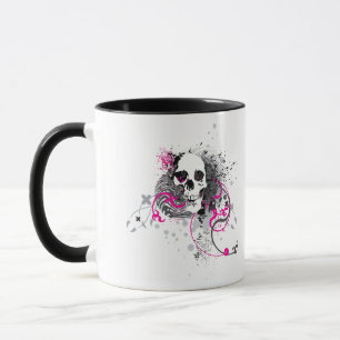 skullz. rechte verdraaide pijlen. mok