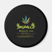 Skuncle Definition Weed Roking Oom Funny Stoner Magneet (Voorkant)