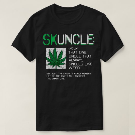 Skuncle Favoriete oom die altijd al mells L T-shirt (Design voorkant)