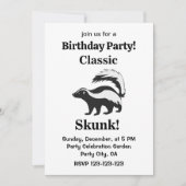 Skunk Animal Funny Birthday Kaart (Voorkant)