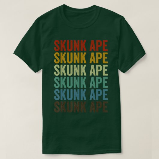 Skunk ape Stink Ape Myakka Retro T-shirt (Design voorkant)