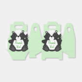 Skunk Baby shower Green Bedankdoosjes (Uitgevouwen)