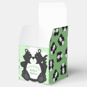 Skunk Baby shower Green Bedankdoosjes (Geopend)