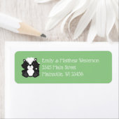 Skunk Baby shower Green Etiket (Insitu)