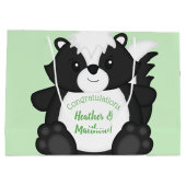 Skunk Baby shower Green Groot Cadeauzakje (Achterkant)
