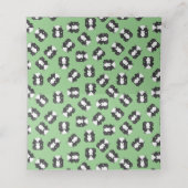 Skunk Baby shower Green Plaatskaartje (Binnenkant ongevouwen)